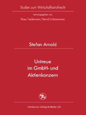 cover image of Untreue im GmbH- und Aktienkonzern